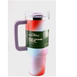 NEW Aldi Adventuridge 40oz Tumbler with Handle Ombre Red Lilac Thirst Crusher